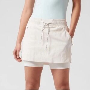 NWOT Athleta Trekkie North Skort / Magnolia White #798604 Sz 16
